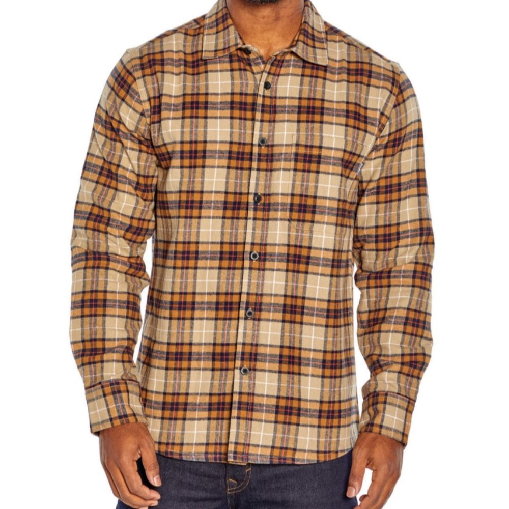 Eddie Bauer Flannel Bristol Relaxed Open Fit 100% Cotton Size XXXL NWT